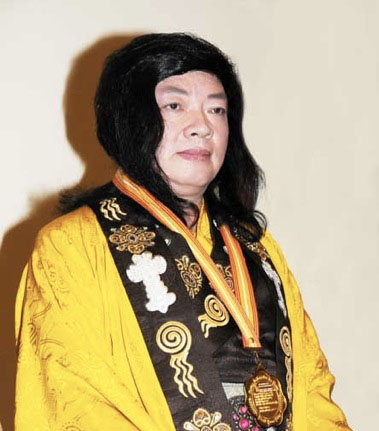 Photograph after receipt of The World Peace Prize